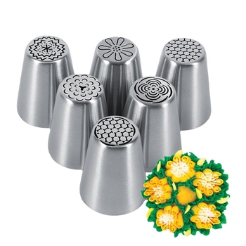 Set de 6 duze din oțel inoxidabil pentru decorarea prăjiturilor