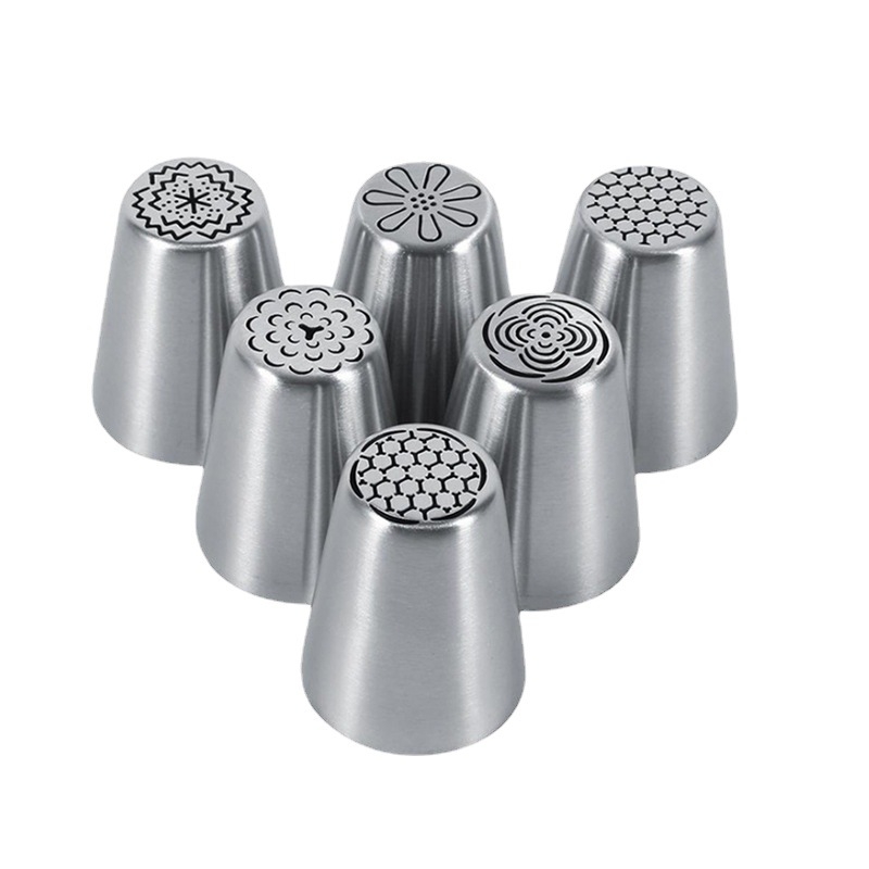 Set de 6 duze din oțel inoxidabil pentru decorarea prăjiturilor