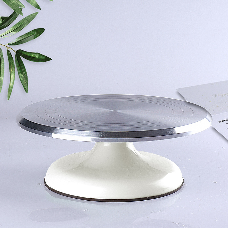 Tavă rotativă pentru decorarea prăjiturilor, din aliaj de aluminiu, unealtă pentru cofetărie de casă