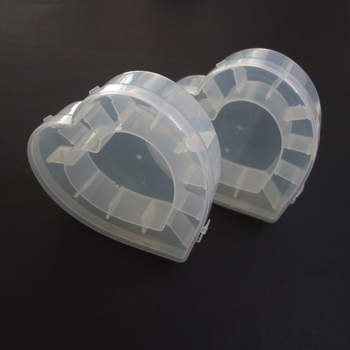 Cutie de depozitare din plastic PP, în formă de inimă, pentru 12 duze de decorare