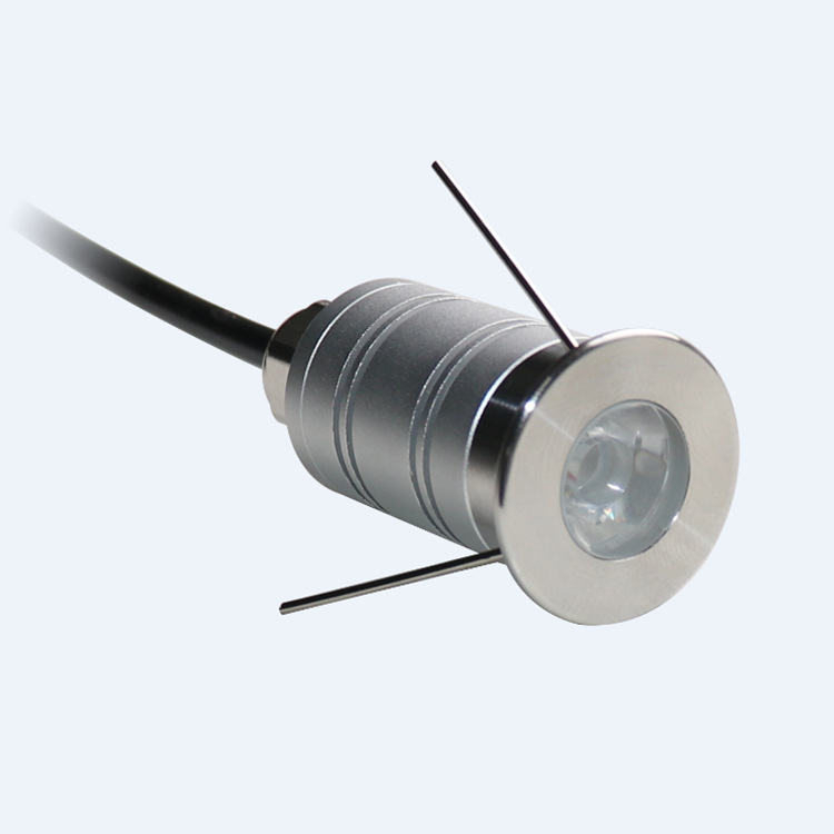 Spot LED exterior reglabil, fascicul 15°, din oțel inox, lampă de colț rezistentă la apă, pentru grădină și spațiu pătrat, iluminare trepte