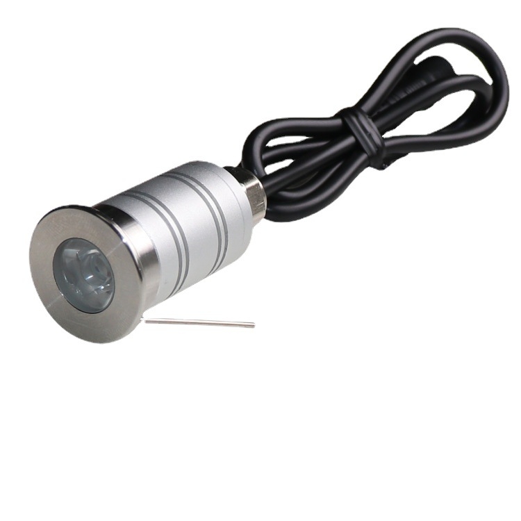Spot LED exterior reglabil, fascicul 15°, din oțel inox, lampă de colț rezistentă la apă, pentru grădină și spațiu pătrat, iluminare trepte