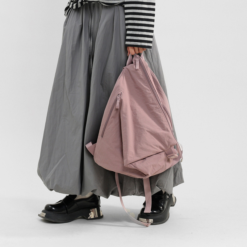 Unisex ruksak od ispranog platna, japansko-korejskog stila, jednobojan, vintage tekstura, velika kapacitet, školski ruksak