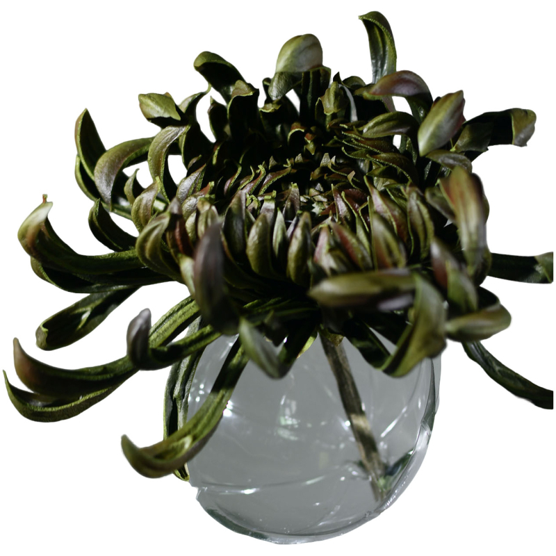 Floare artificială de crizantemă, mare, realistă, pentru decor de interior