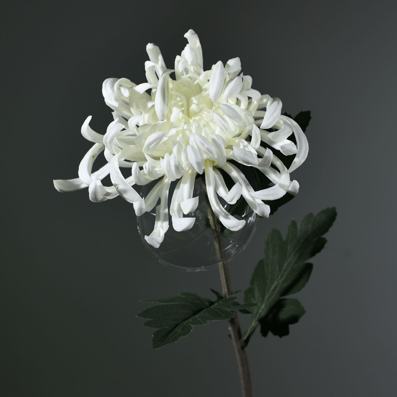 Floare artificială de crizantemă, mare, realistă, pentru decor de interior