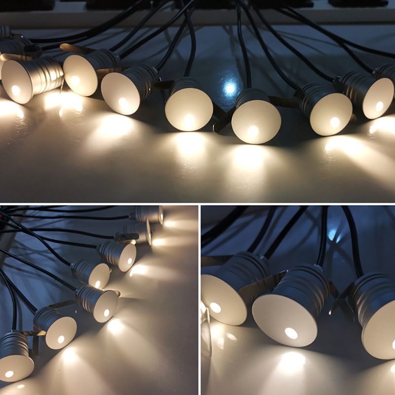 Lumină pentru trepte cu efect de lumină din orificiu oblic, IP67, Osram LED, iluminare încastrată pentru exterior