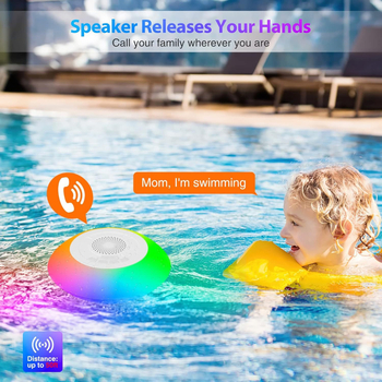 Boxă Bluetooth cu iluminare ambientală RGB, lampă plutitoare pentru exterior, rezistentă la apă, încărcabilă