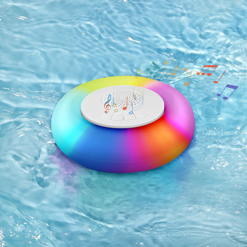 Boxă Bluetooth cu iluminare ambientală RGB, lampă plutitoare pentru exterior, rezistentă la apă, încărcabilă