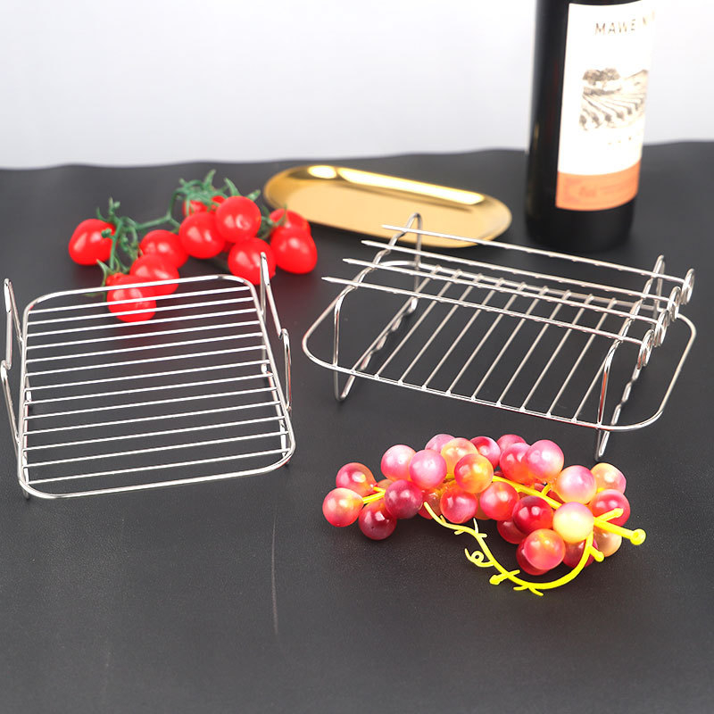 Gril din oțel inoxidabil 304 pentru cuptor și air fryer, grilaj Korean BBQ pentru uz casnic