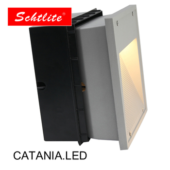 LED exterior încastrat, lumină pătrată pentru hol și trepte, IP65, senzor de mișcare, 48 LED, 3000K, 960 lm