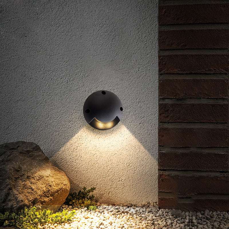 Lumină de perete LED pentru coridoare și scări, carcasă din aluminiu IP55 rezistentă la apă, 12/24V, BY-M1005, 3–12 LEDuri, 3000K, 100 lm, fără reglaj