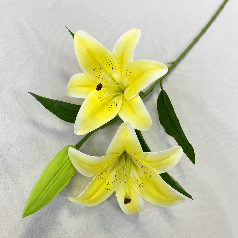 3D2 crin cu un mugur – crin artificial realist pentru nunți și decor de casă