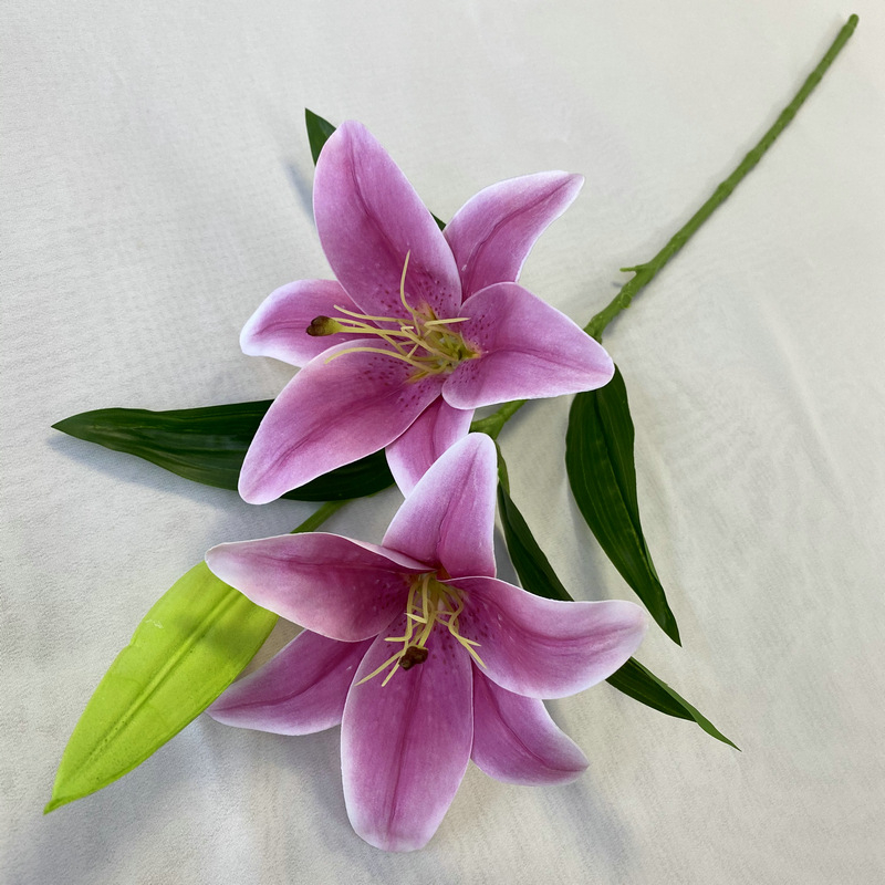 3D2 crin cu un mugur – crin artificial realist pentru nunți și decor de casă