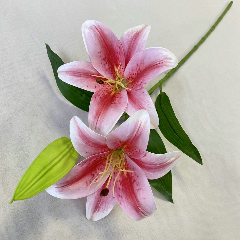 3D2 crin cu un mugur – crin artificial realist pentru nunți și decor de casă