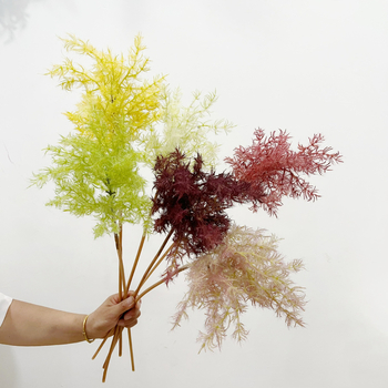 Flori artificiale Cotinus coggygria cu efect ceață, pentru decor de nuntă și aranjament floral în stil natural