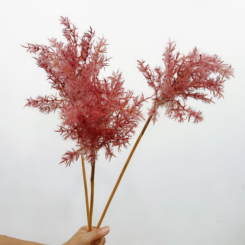Flori artificiale Cotinus coggygria cu efect ceață, pentru decor de nuntă și aranjament floral în stil natural