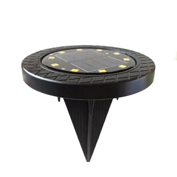 Lampă LED subterană solară cu 10 LEDuri pentru exterior: gazon, curte și peisaj, iluminat decorativ IP65 rezistent la ploaie