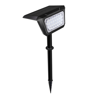 Proiector solar exterior pentru grădină, LED, IP65, iluminare gazon și peisaj, dimensiuni 46 cm × 20 cm