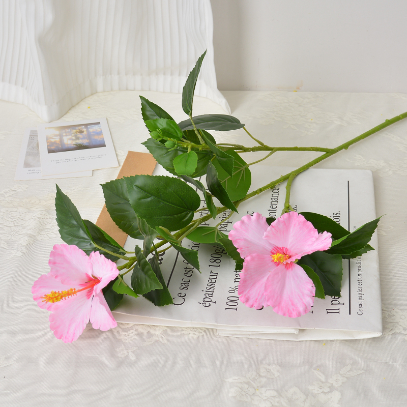 Flori de mătase Hibiscus și orchidă Oncidium pentru nunți, decor pentru casă și hotel