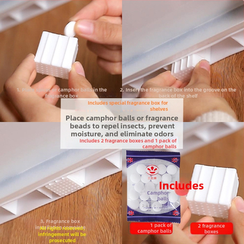 Raft divizor telescopic pentru garderobă, suport din fier – spațiu de depozitare interior