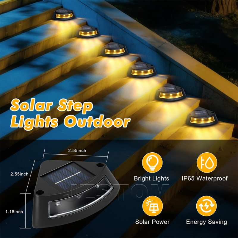 Lumină solară pentru alei – impermeabilă, pentru curte, gazon și grădină, iluminare decorativă pentru trepte