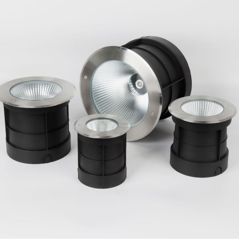 Kit de carcasă pentru lampă LED îngropată, pentru exterior, impermeabil, capac din oțel inox 304, lampă COB de înaltă putere
