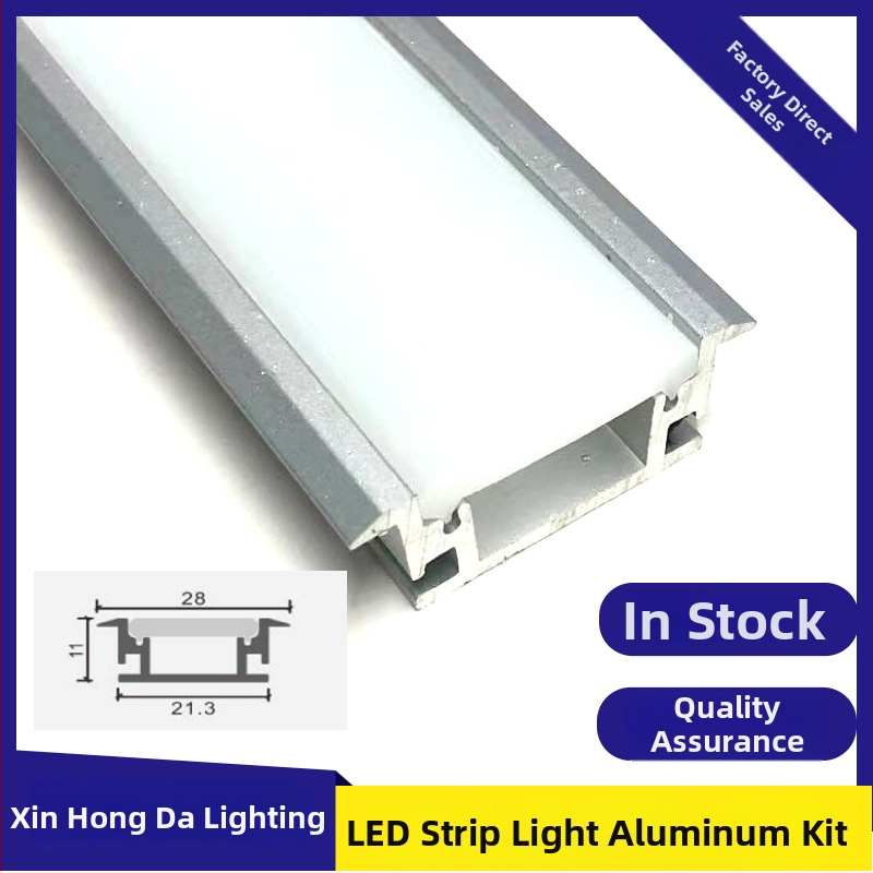 Kit canal din aluminiu pentru bandă LED rigidă, model 2010, lampă încastrată cu carcasă din aluminiu, accesorii universale de iluminat