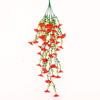 Flori artificiale cu eucalipt, Morning Glory, flori de satin, decor de perete pentru casă și curte, stil Rattan