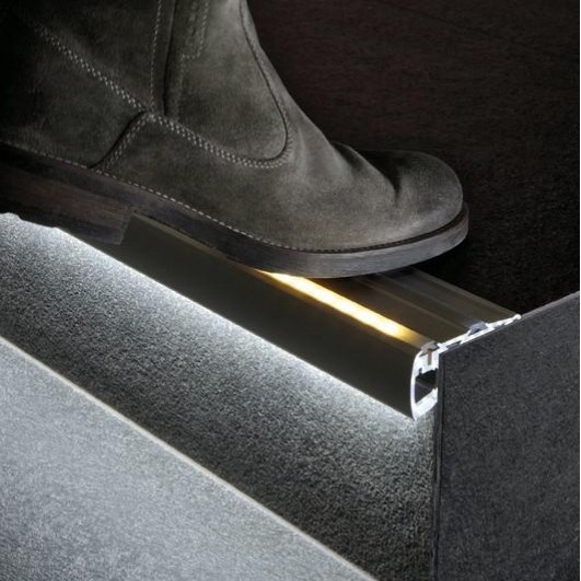 Kit carcasă LED liniară pentru scară și hol – aliaj de aluminiu, GU10, întrerupător cu senzor, 2m/2,5m