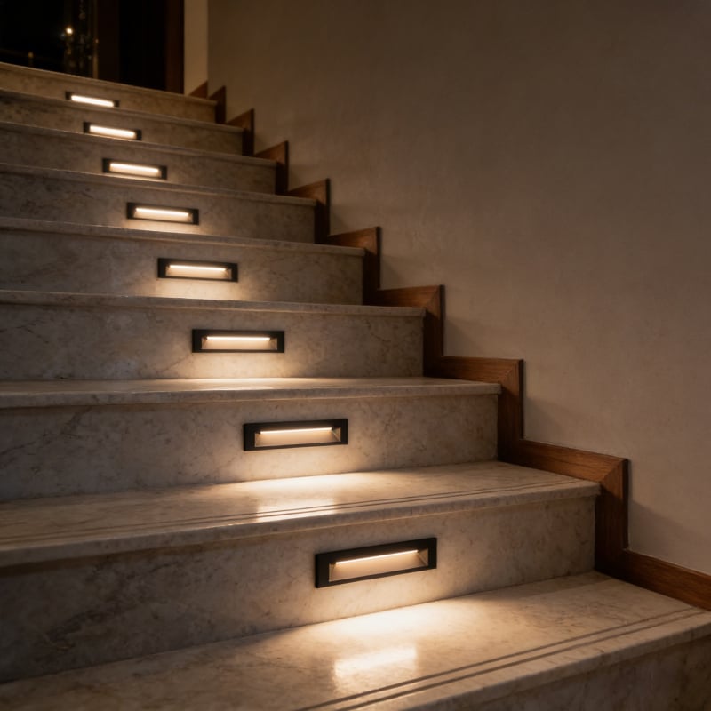 Lumină de exterior dreptunghiulară pentru coridoare, holuri, scări, colțuri și intrări