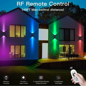 Kit subteran de iluminat peisaj RGBW cu schimbare de culoare și reglare continuă a intensității, aluminiu, rezistent la intemperii, LED 12W