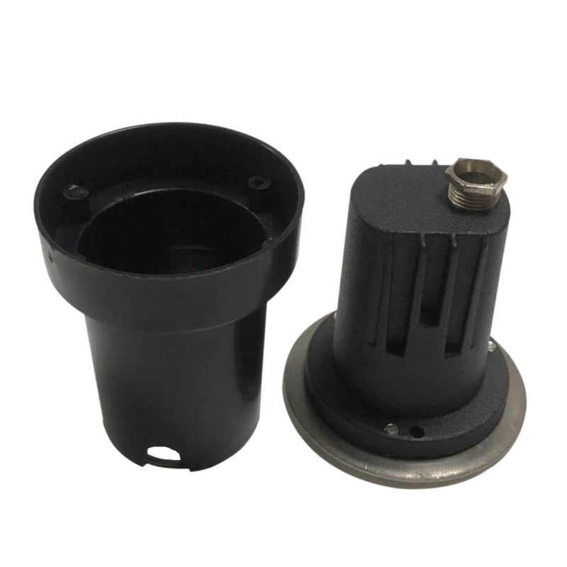 Kit husă lampă subterană pentru iluminat pardoseală pătrat, IP67, aluminiu turnat