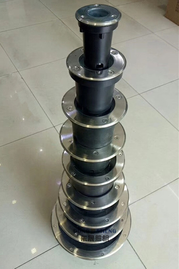 Carcasă circulară LED pentru iluminat subteran, 100 mm, set din oțel inoxidabil