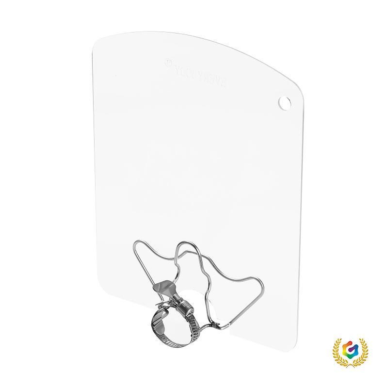 Suport pentru spatule din oțel inoxidabil cu protecție PC transparentă împotriva stropilor, montaj pe perete, organizator de ustensile de bucătărie