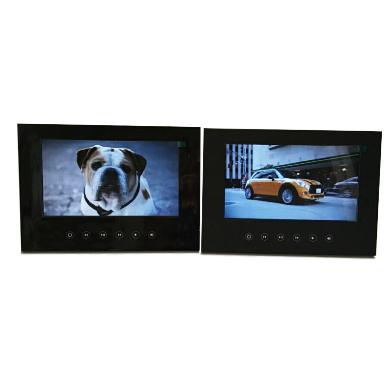 Card de salut cu ecran video de 7 inch, din hârtie, fără copertă, imprimare personalizată – invitații și promoții pentru afaceri