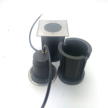 Kit carcasă lampă îngropată pentru exterior din aliaj de aluminiu turnat, diametrul 110 mm, înălțimea 130 mm, GU10