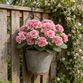 Buchet de flori de geranium din mătase pentru decor acasă, nunți și recuzită fotografică
