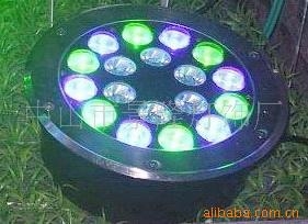 18W LED подземна лампа Ø300 мм, кръгла, JDY30 за озеленяване и площади, IP67