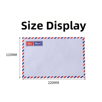 Pozvánková obálka v retro západnom štýle, samolepiaca, biela, rozmery 110×220 mm