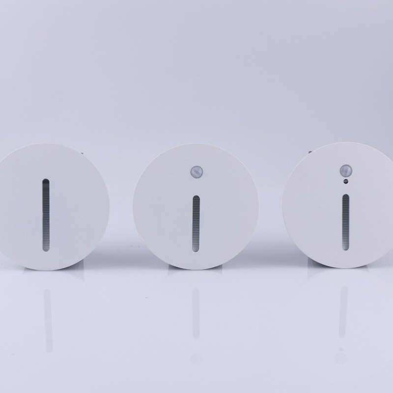 Lumină circulară cu senzor pentru picioare, lampă de perete încastrată, din aluminiu, pentru scări