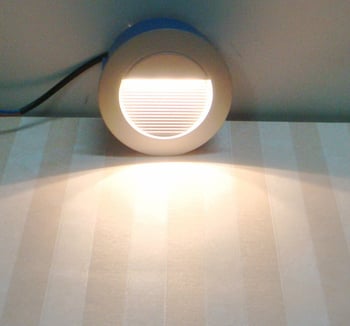 Lumină de exterior LED impermeabilă, circulară, montaj în perete, 2W, diametru 125 mm, JE024