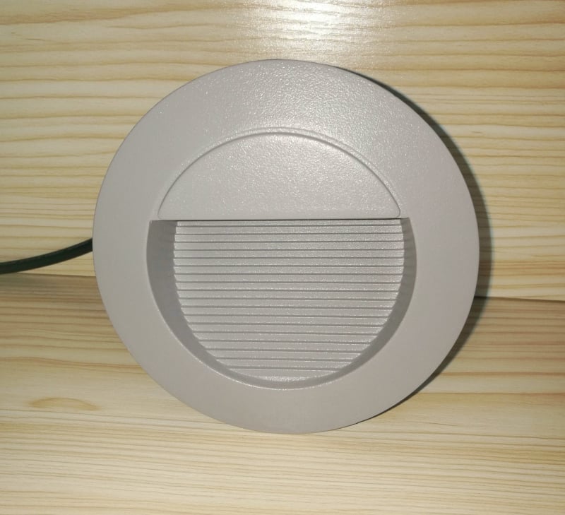 Lumină de exterior LED impermeabilă, circulară, montaj în perete, 2W, diametru 125 mm, JE024