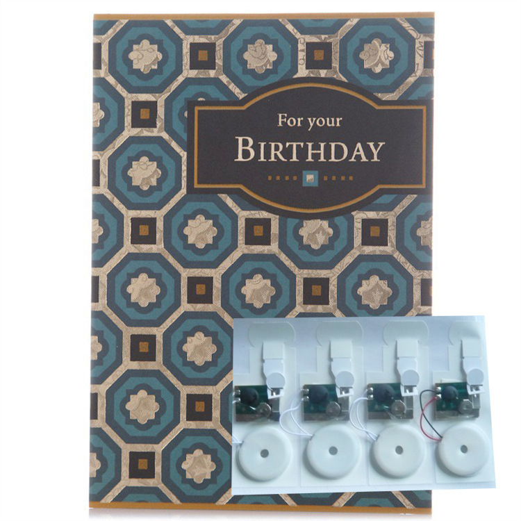 Carte de felicitare vocală personalizabilă cu muzică, invitație de nuntă personalizabilă, card muzical pop-up pentru ziua de naștere și Crăciun