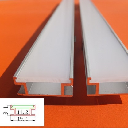 Carcasă LED din aluminiu pentru lampă încastrată în dulap 1908U