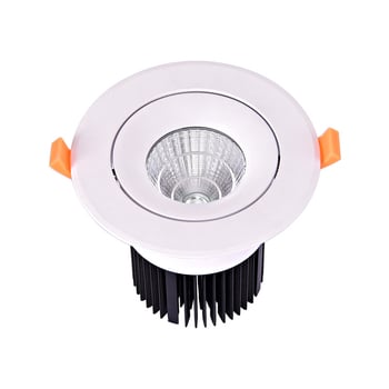Állítható 24W LED downlight ház, 4 hüvelykes öntött mennyezeti burkolat, készlet, 50 mm harang radiátor, réz lámpa
