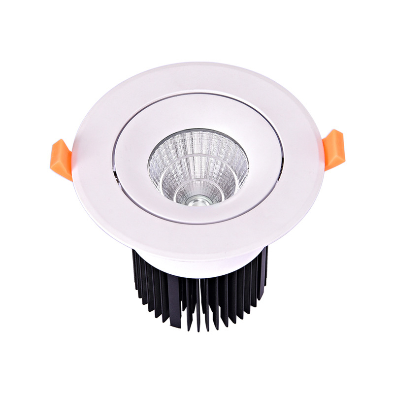 Állítható 24W LED downlight ház, 4 hüvelykes öntött mennyezeti burkolat, készlet, 50 mm harang radiátor, réz lámpa