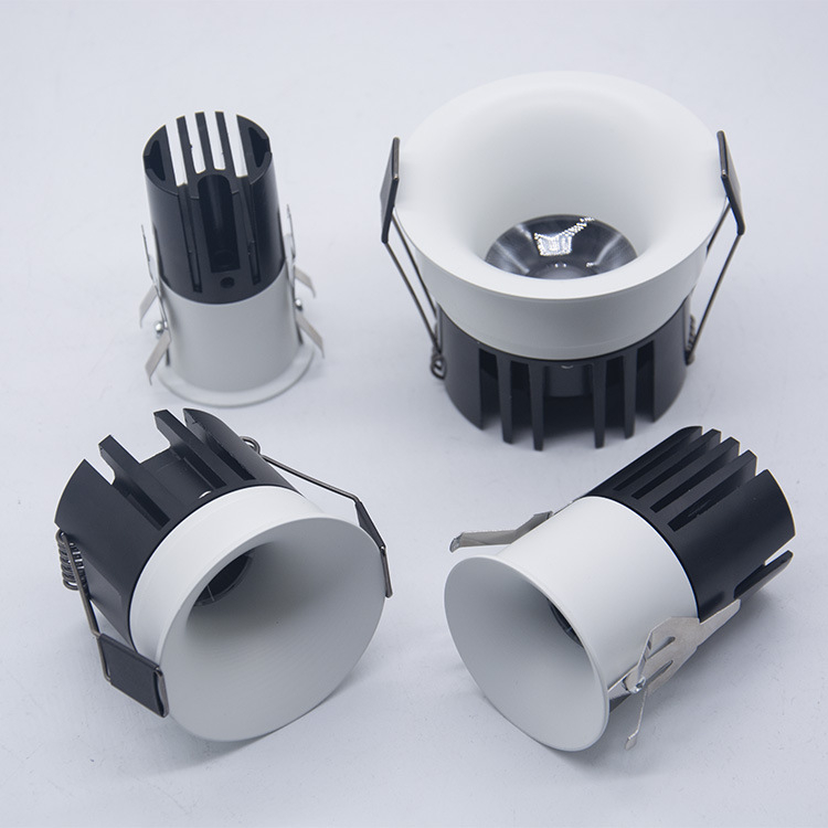 Kit de carcasa pentru spot LED COB pentru downlight, anti-reflexie, carcasă mică de spot