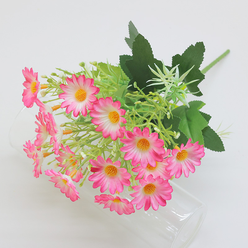 Buchet de flori de mătase pentru nunți, decor de casă și recuzită foto