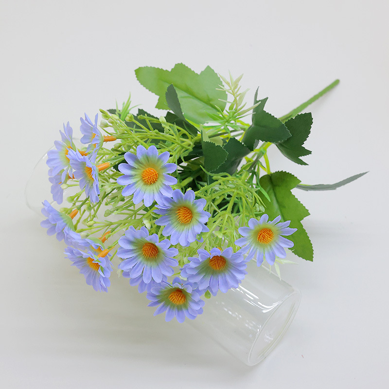 Buchet de flori de mătase pentru nunți, decor de casă și recuzită foto