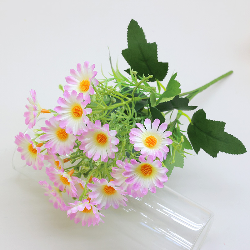 Buchet de flori de mătase pentru nunți, decor de casă și recuzită foto